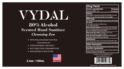 VYDAL 100 ml label.jpg VYDAL 100 ml label
